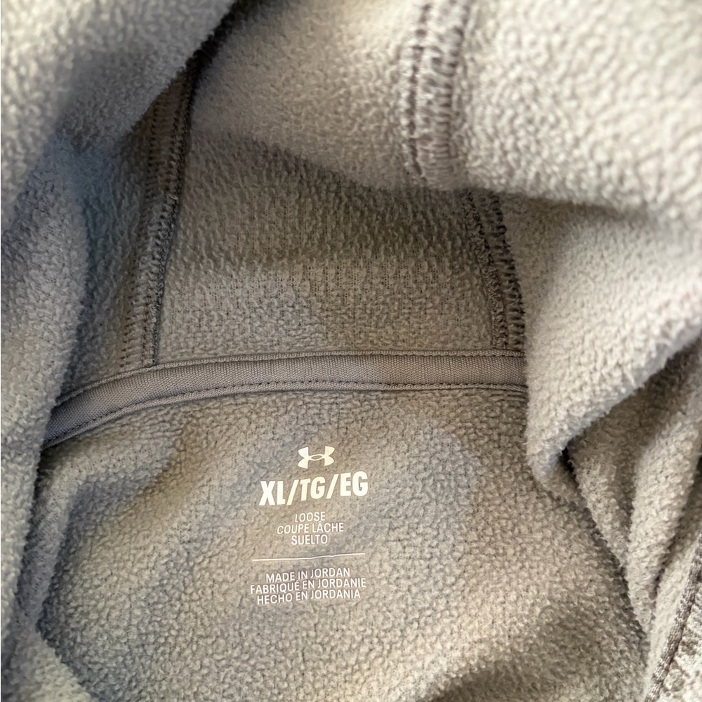 Men’s used size XL UA Grey pullover hoodie with pocket Under Armour - Picture 2 of 4
